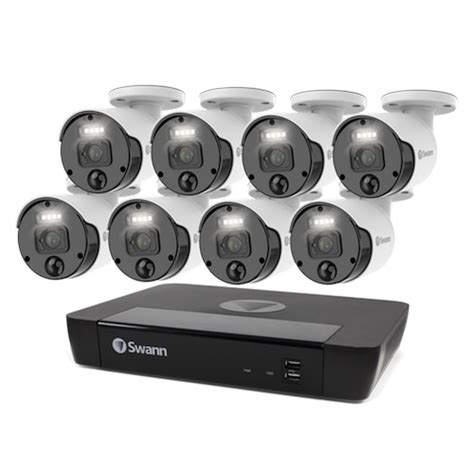 Defender Defender Vision 4K Ultra HD Wired 8 Channel DVR Security System with 8 Cameras, N ...