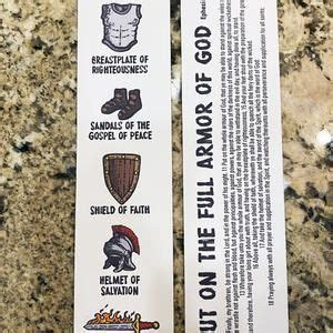 Armor of God Ready-to-print Bookmarks - Etsy | Armor of god, Armor of god lesson, Book markers