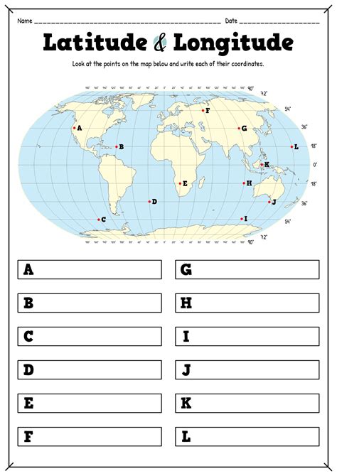 14 Label Latitude Longitude Lines Worksheet - Free PDF at worksheeto.com