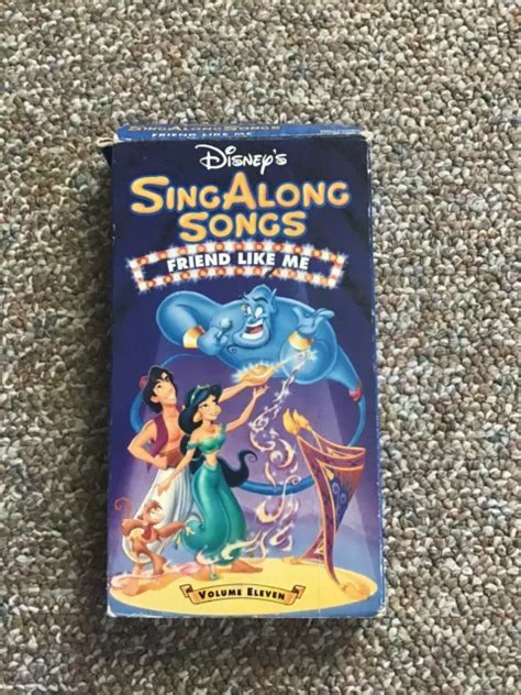 DISNEY’S SING ALONG Songs - Aladdin: Friend Like Me (VHS, 1993) $8.96 ...