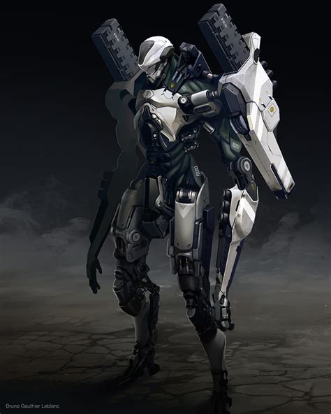 Concept Art World — Check out this Humanoid Mecha Design by Bruno...