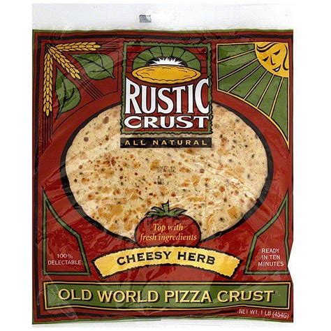 Rustic Crust Pizza Crust 12In Chzy Herb, 13OZ (Pack of 08) - Walmart.com