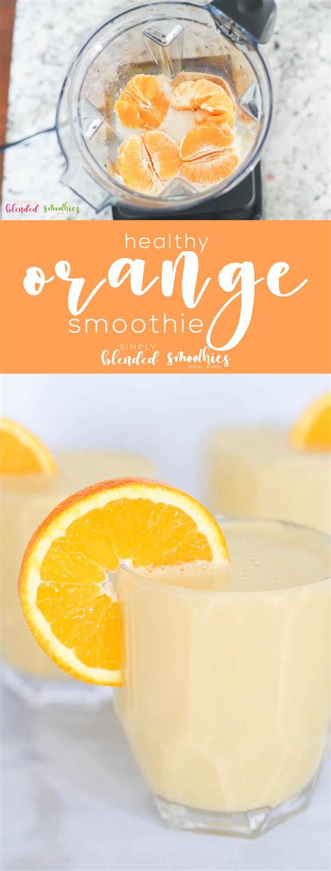 Orange Smoothie | Simply Blended Smoothies