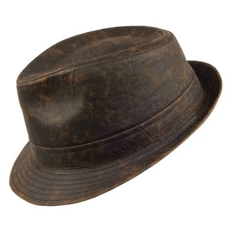 Jaxon Hats Weathered Cotton Fedora Hat (Brown, X-Large) | Hats for men ...