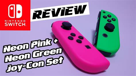 REVIEW: Neon Pink and Neon Green Joy-Cons (Nintendo Switch) - YouTube