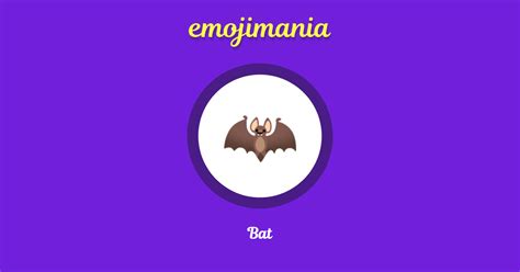 🦇 Bat emoji Copy & Paste - Emojimania