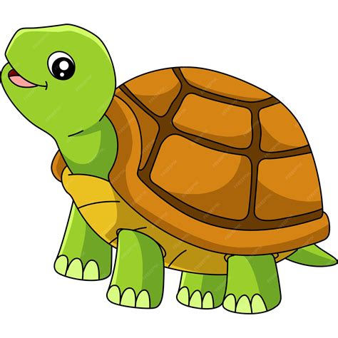 Premium Vector | Turtle Cartoon Clipart Vector Illustration