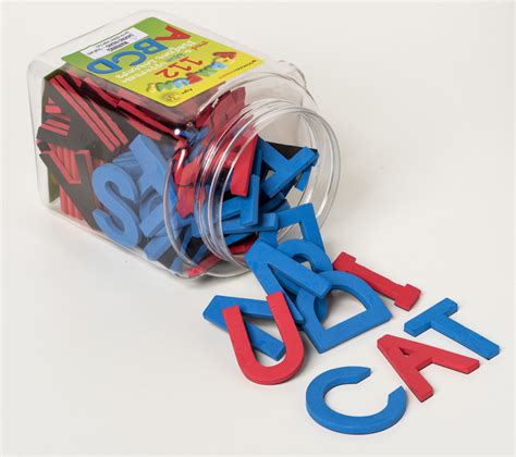 Foam Fun Uppercase Red & Blue Magnet Letters, Set of 112 | Dowling Magnets