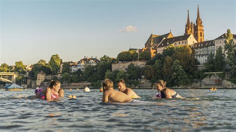 Swimming in the Rhine through the historic old town | Switzerland Tourism