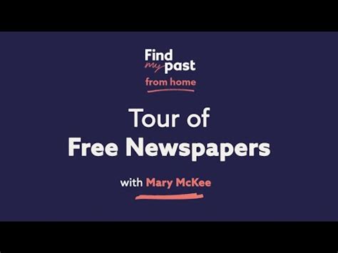 Tour of FREE newspaper archives | Findmypast - YouTube