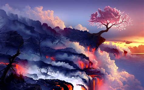 Desktop Wallpapers 4K Ultra HD. | Landscape wallpaper, Volcano ...