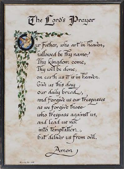 For other uses, see Lord's Prayer (disambiguation) and Our Father ( disambiguation). Description ...