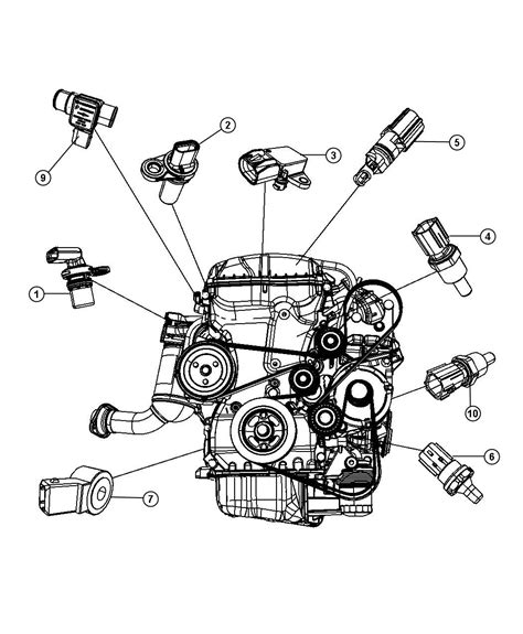 Dodge Avenger Sensor. Crankshaft position. Vehicle speed - 05033307AE | Matt Bowers Chrysler ...