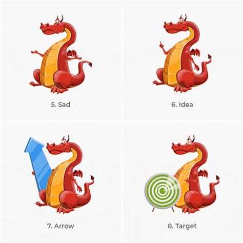 Big Red Dragon Cartoon Animated GIFs | GraphicMama