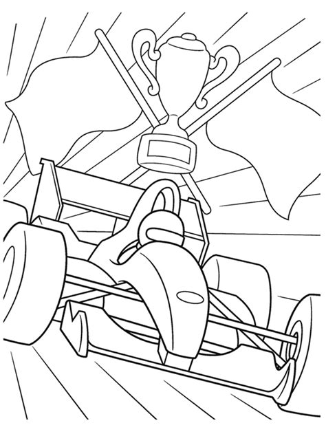 Formula 1 Racecar Coloring Page | crayola.com