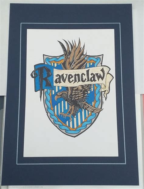 Drawing Ravenclaw House Crest by ravenousfeline | OurArtCorner