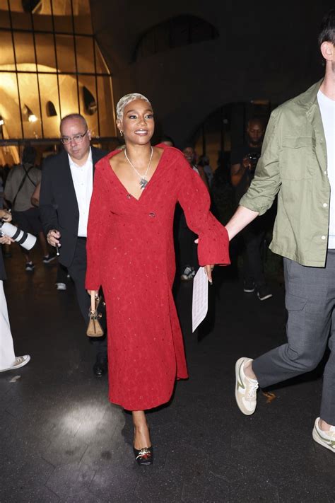 TIFFANY HADDISH Arrives at Tory Burch Fashion Show in New York 09/11 ...