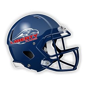 Liberty University Flames Football helmet Precision Decal / Sticker Die Cut