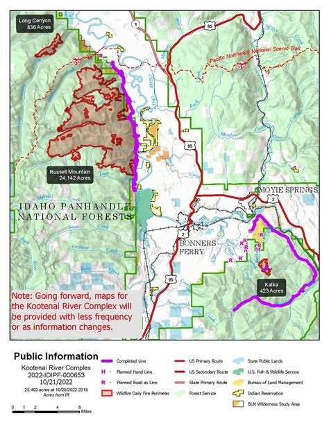 Idipf Kootenai River Complex Incident Maps | InciWeb