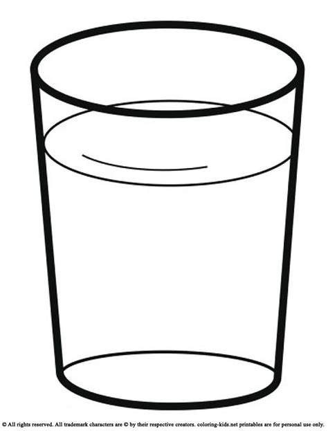 Drink A Glass Of Water Coloring Pages For Kids : Coloring Pages For Kids | Coloring pages for ...