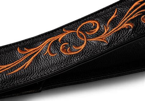 Taylor Nouveau Embroidered Leather Guitar Strap | Taylor Guitars