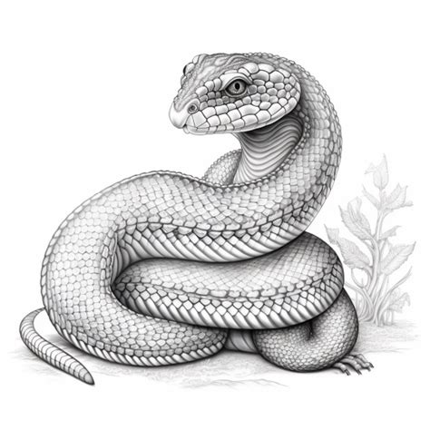 cobra snake drawing - Print now for free | Drawing Ideas Easy