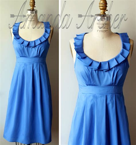 RUSH for DREW Cornflower Blue Dress Bridesmaid Made to