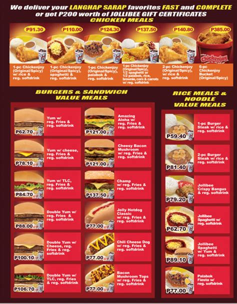 Jollibee Menu Philippines Jollibee Facts Filipino Fast Food | My XXX ...