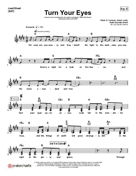 Turn Your Eyes Sheet Music PDF (Jadon Lavik) - PraiseCharts