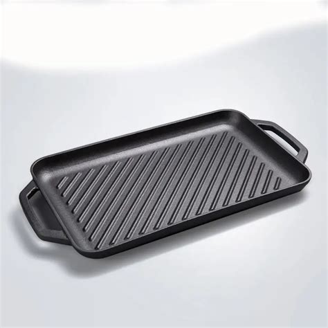 Cast iron pre-seasoned griddle with 14.5*9.25” inch - MINGTE GROUP