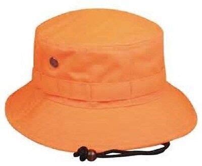 Outdoor Boonie Cap Bucket Hat Blaze Orange 411EX SIZE MEDIUM Brand New ...