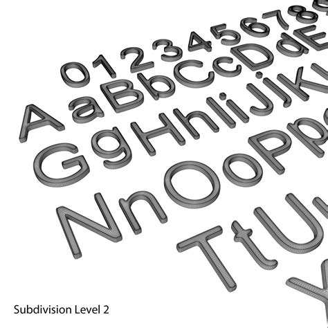 3D Alphabet Plastic 7 - TurboSquid 2139558