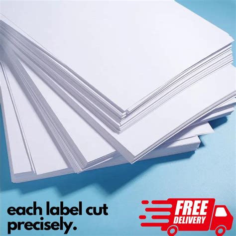 Bulk Blank Shipping Labels Mailing Labels With Adhesive for Small Business Essentials Half Sheet ...