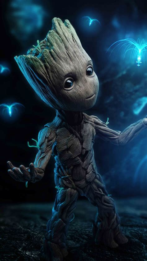 Baby Groot Hd - Free Wallpapers for Apple iPhone And Samsung Galaxy.