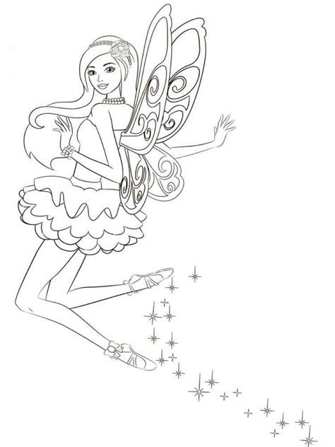 Barbie Fairy coloring pages