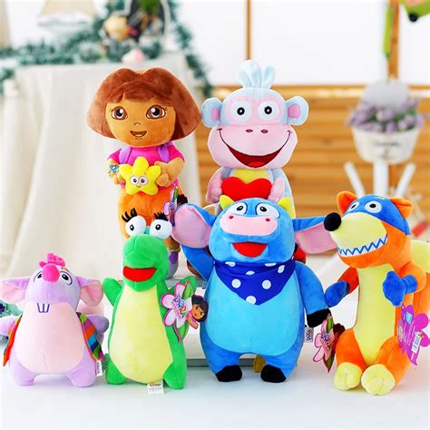 25CM/35CM/45CM Plush Toys Dora/Monkey Boots/Fox Stuffed Doll Toys Kids ...