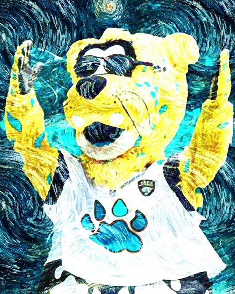 Jaxson De Ville Mascot Jacksonville Jaguars Art Nfl Usa Jacksonville ...