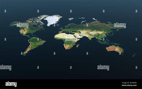 Relief map of World - 3D render Stock Photo - Alamy