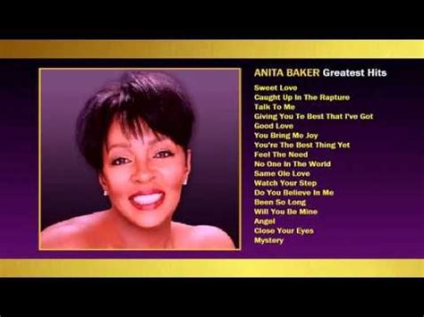 ANITA BAKER Greatest Hits | R&b albums, World music, Song play