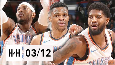 OKC Thunder BIG 3 Full Highlights vs Kings (2018.03.12) - Russell ...