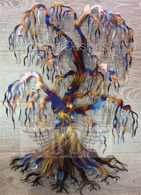 Metal Wall Art Weirwood Willow Tree Handmade in Canada