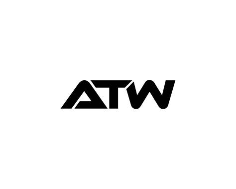 ATW Letter Minimal Awesome Trendy Professional Logo Design Template ...