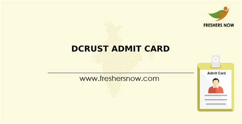 DCRUST Admit Card 2022 (11th August) | Entrance Exam Date