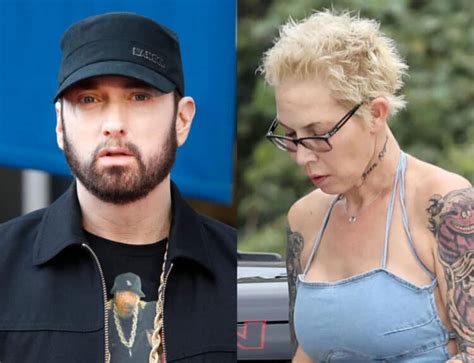 Eminem's Ex-wife Kim Mathers spotted w/ new look & teenage son