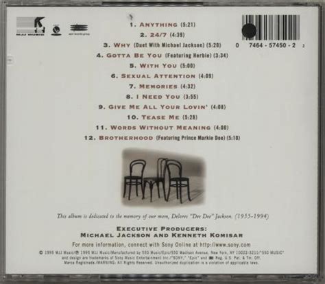 3T Brotherhood US CD album (CDLP) (275932)