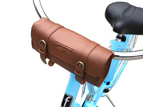 Retro Leather Roll Bag // Brown – XDSBikeco.com