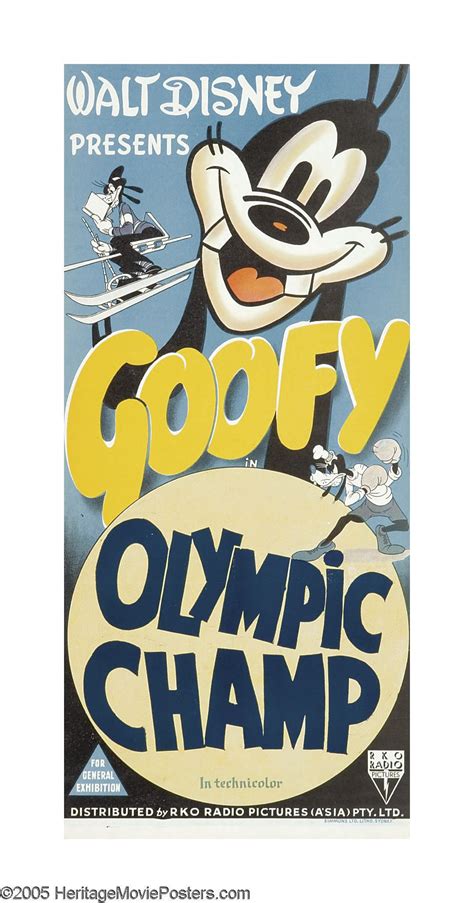 Olympic Champ – Disney | Goofy pictures, Goofy disney, Disney movie posters