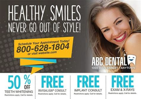 Dental Direct Mail Postcard Ideas | Direct mail postcards, Dental marketing, Dentist advertising
