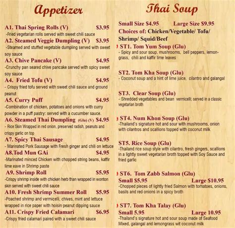 Thai Soup Menu, Menu for Thai Soup, East Harlem, New York City ...