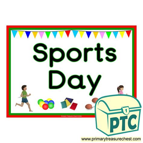 'Sports Day' Poster - Primary Treasure Chest